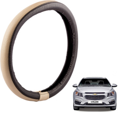 

Autofy Steering Cover For Chevrolet Cruze(Brown, Leather)