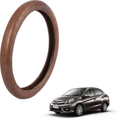 

Autofy Steering Cover For Honda Amaze(Brown, Leather)