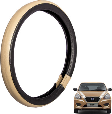 

Autofy Steering Cover For Datsun Go(Black, Leather)