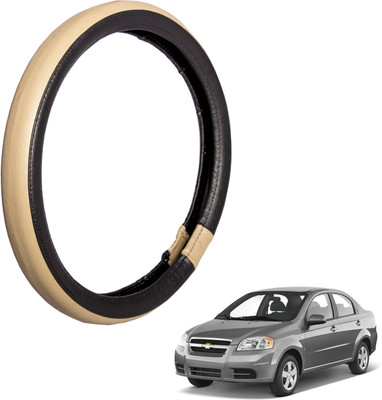 

Autofy Steering Cover For Chevrolet Sail(Black, Leather)