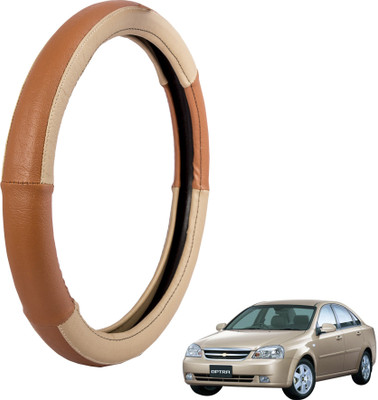 

Autofy Steering Cover For Chevrolet Optra(Cream, Leather)