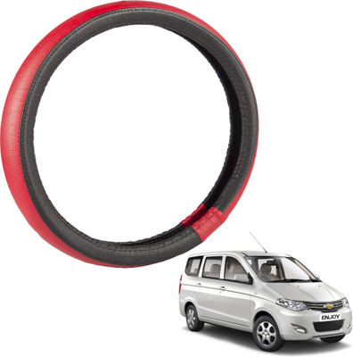 

Autofy Steering Cover For Chevrolet Enjoy(Black, Leather)