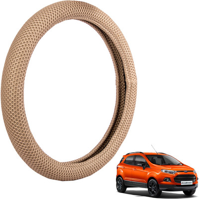 

Autofy Steering Cover For Ford Ecosport(Light Brown, Fabric)