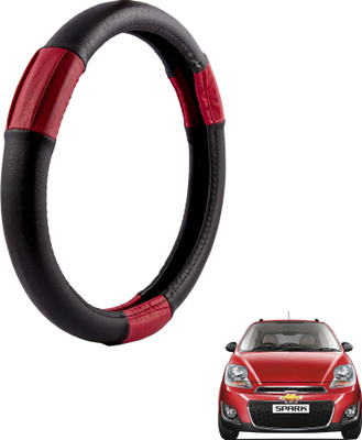 

Autofy Steering Cover For Chevrolet Spark(Black, Leather)