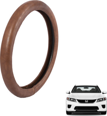 

Autofy Steering Cover For Honda Accord(Brown, Leather)