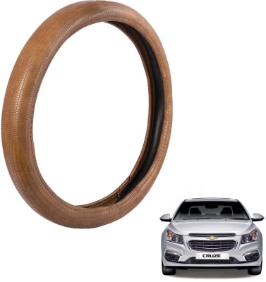 

Autofy Steering Cover For Chevrolet Cruze(Tan, Leather)