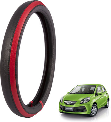 

Autofy Steering Cover For Honda Brio(Black, Leather)