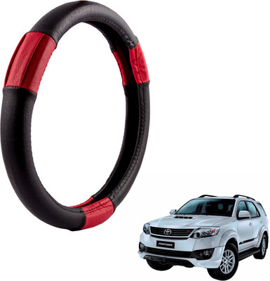 

Autofy Steering Cover For Toyota Fortuner(Black, Leather)