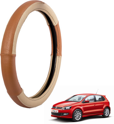

Autofy Steering Cover For Volkswagen Polo(Cream, Leather)