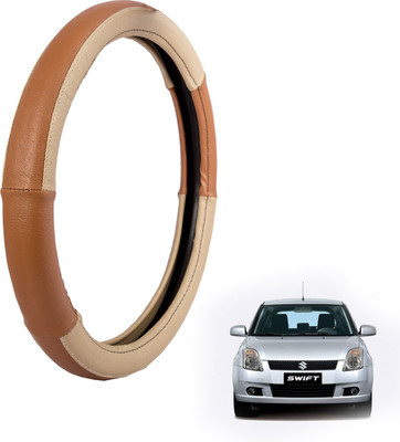 

Autofy Steering Cover For Maruti Swift(Cream, Leather)