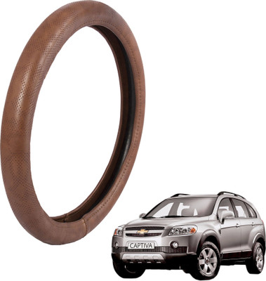 

Autofy Steering Cover For Chevrolet Captiva(Brown, Leather)