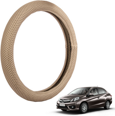 

Autofy Steering Cover For Honda Amaze(Light Brown, Fabric)