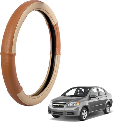 

Autofy Steering Cover For Chevrolet Sail(Cream, Leather)
