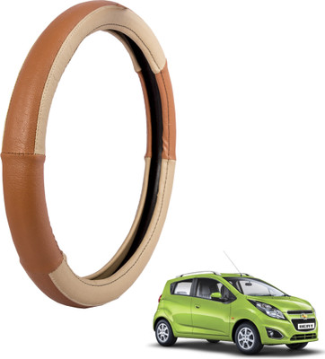 

Autofy Steering Cover For Chevrolet Beat(Cream, Leather)