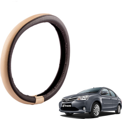 

Autofy Steering Cover For Toyota Etios(Brown, Leather)