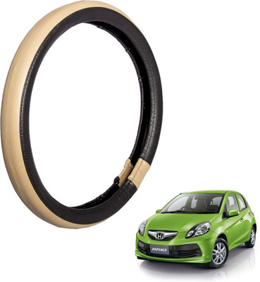 

Autofy Steering Cover For Honda Brio(Black, Leather)