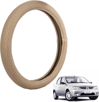 

Autofy Steering Cover For Mahindra Logan(Light Brown, Fabric)