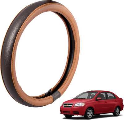 

Autofy Steering Cover For Chevrolet Aveo(Tan, Leather)