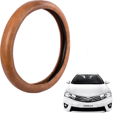 

Autofy Steering Cover For Toyota Corolla(Tan, Leather)