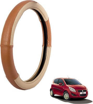 

Autofy Steering Cover For Maruti Ritz(Cream, Leather)