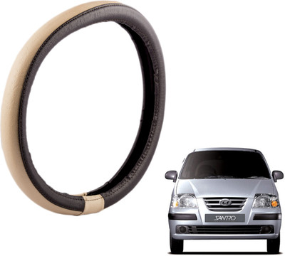 

Autofy Steering Cover For Hyundai Santro(Brown, Leather)