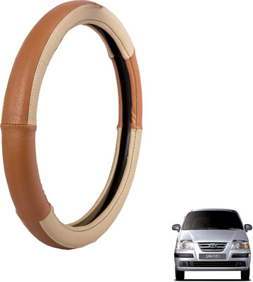 

Autofy Steering Cover For Hyundai Santro(Cream, Leather)