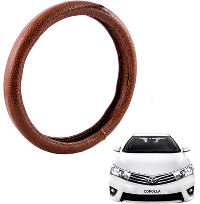 

Autofy Steering Cover For Toyota Corolla(Brown, Leather)