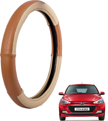

Autofy Steering Cover For Hyundai i20(Cream, Leather)