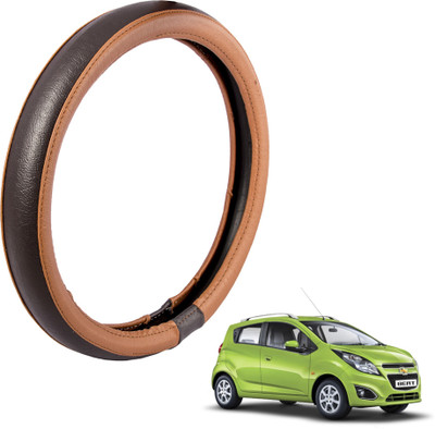 

Autofy Steering Cover For Chevrolet Beat(Tan, Leather)