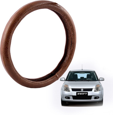 

Autofy Steering Cover For Maruti Swift(Brown, Leather)