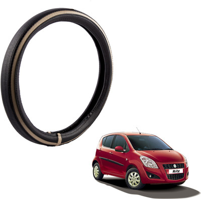 

Autofy Steering Cover For Maruti Ritz(Black, Leather)