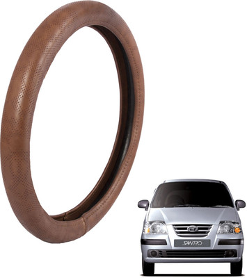 

Autofy Steering Cover For Hyundai Santro(Brown, Leather)
