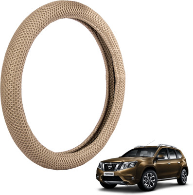 

Autofy Steering Cover For Nissan Terrano(Light Brown, Fabric)