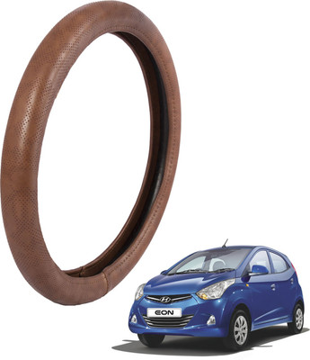 

Autofy Steering Cover For Hyundai Eon(Brown, Leather)