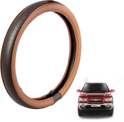 

Autofy Steering Cover For Chevrolet Tavera(Tan, Leather)