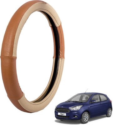 

Autofy Steering Cover For Ford Figo(Cream, Leather)