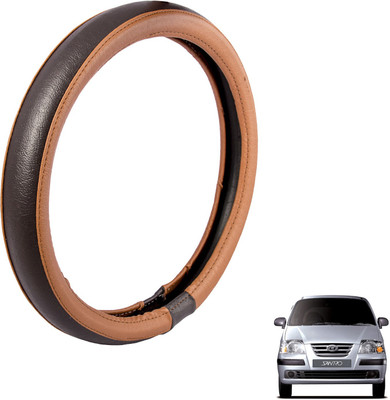 

Autofy Steering Cover For Hyundai Santro(Tan, Leather)