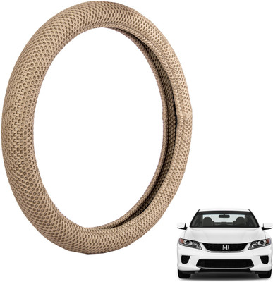 

Autofy Steering Cover For Honda Accord(Light Brown, Fabric)