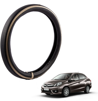 

Autofy Steering Cover For Honda Amaze(Black, Leather)