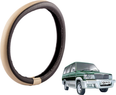 

Autofy Steering Cover For Toyota Qualis(Brown, Leather)