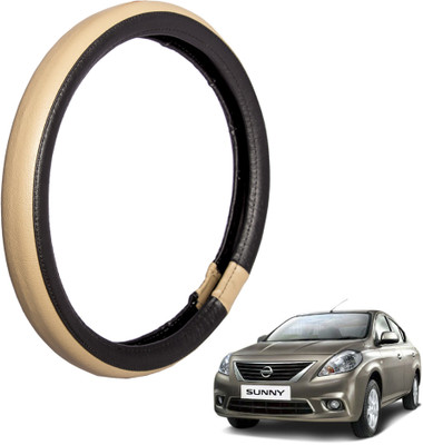 

Autofy Steering Cover For Nissan Sunny(Black, Leather)