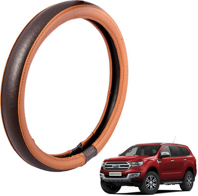

Autofy Steering Cover For Ford Endeavour(Tan, Leather)