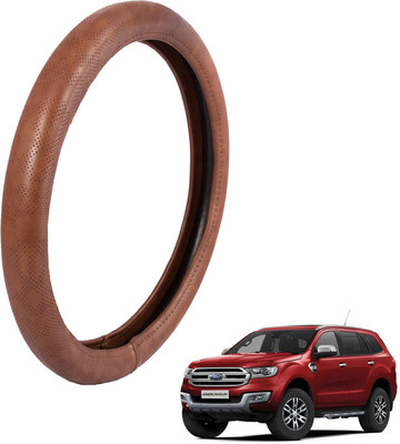 

Autofy Steering Cover For Ford Endeavour(Brown, Leather)
