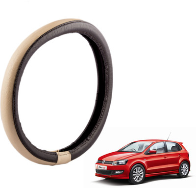 

Autofy Steering Cover For Volkswagen Polo(Brown, Leather)