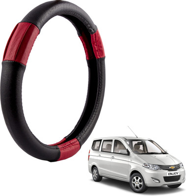 

Autofy Steering Cover For Chevrolet Enjoy(Black, Leather)