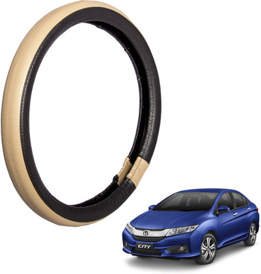 

Autofy Steering Cover For Honda New City(Black, Leather)