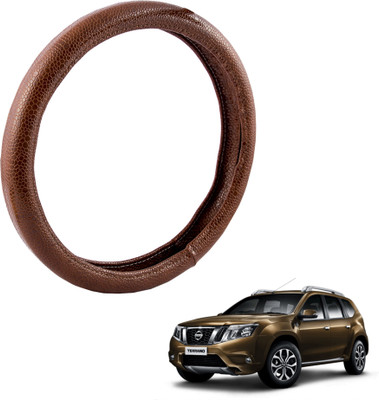 

Autofy Steering Cover For Nissan Terrano(Brown, Leather)