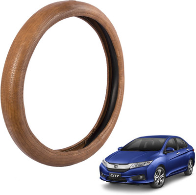 

Autofy Steering Cover For Honda City(Tan, Leather)