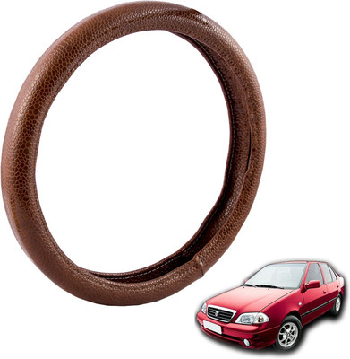 

Autofy Steering Cover For Maruti Esteem(Brown, Leather)