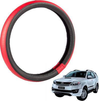 

Autofy Steering Cover For Toyota Fortuner(Black, Leather)